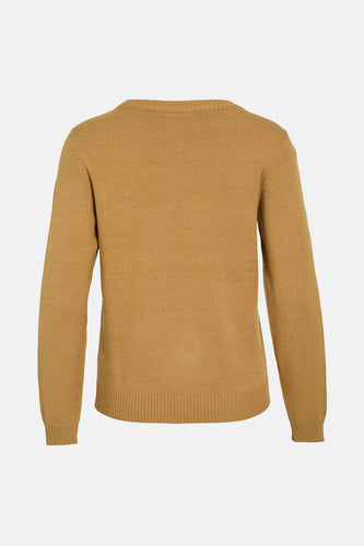 Pull met ronde hals - Geel - VILA®