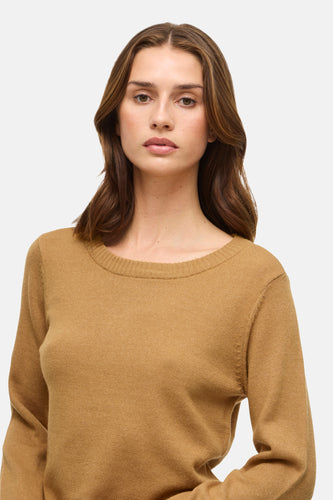 Pull à col rond - Jaune - VILA®