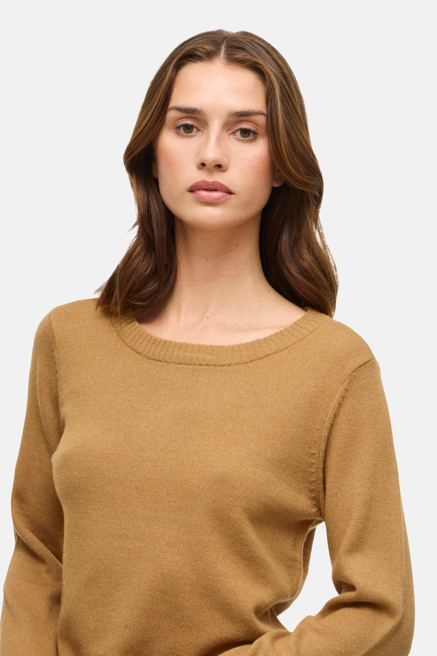 Pull à col rond - Jaune - VILA®