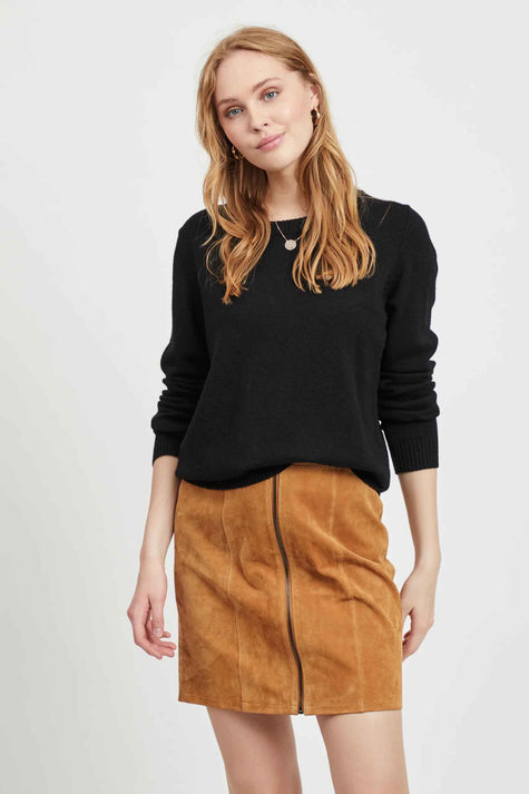 Trui met ronde hals Zwart - VILA®