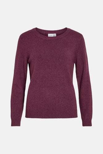 Pull met ronde hals - paars - VILA®