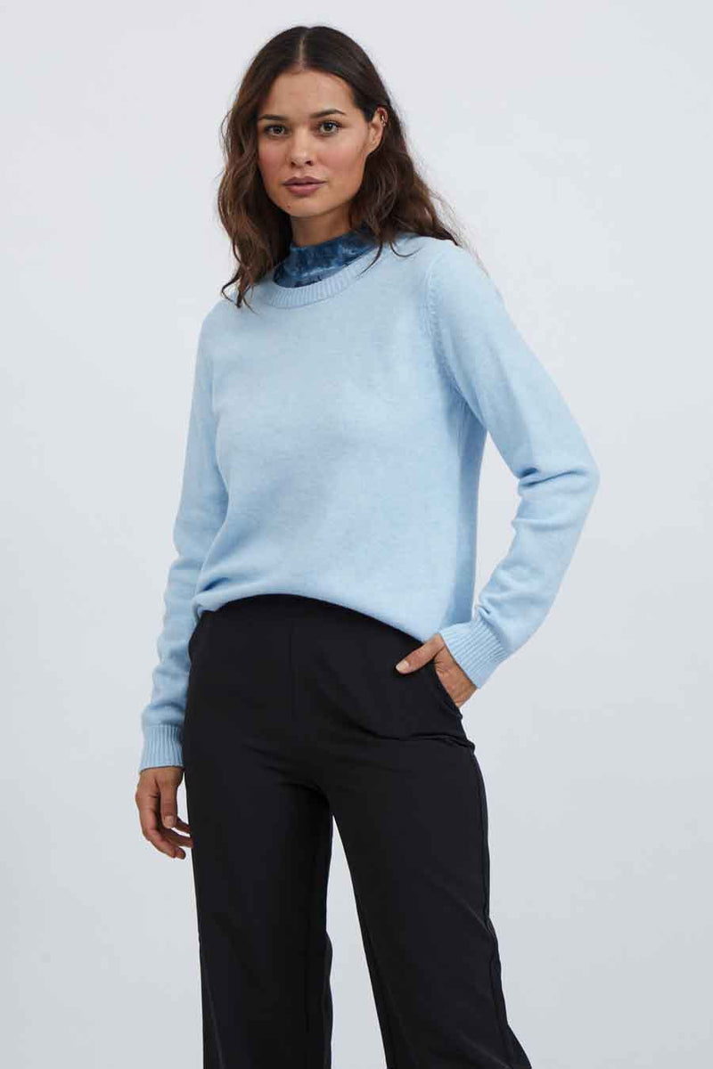 Pull col O Bleu - VILA®