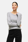 VIRIL O-NECK L/S  KNIT TOP - NOOS