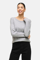 VIRIL O-NECK L/S  KNIT TOP - NOOS