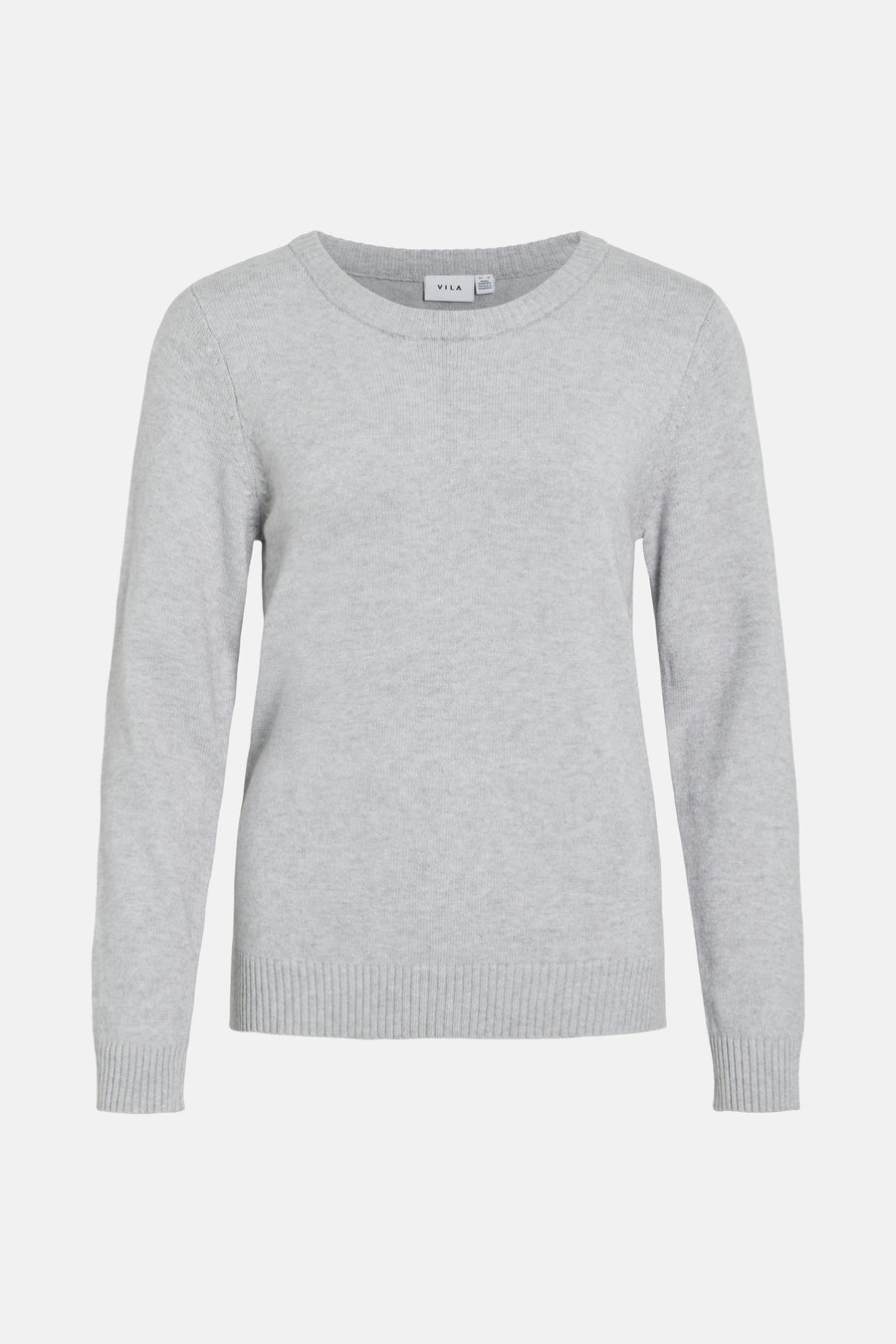 Pull met ronde hals - grijs - VILA®