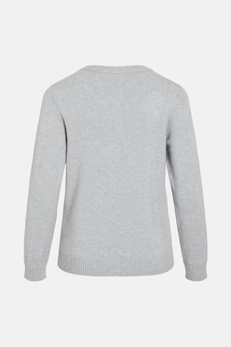 Pull met ronde hals - grijs - VILA®