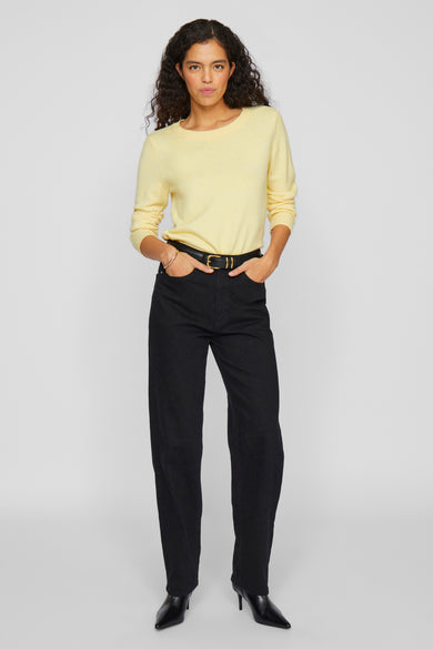 VIRIL O-NECK L/S  KNIT TOP - NOOS