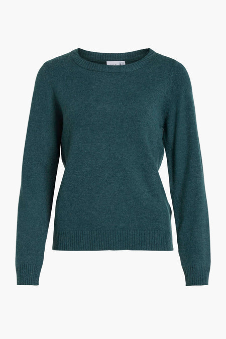 VIRIL O-NECK L/S  KNIT TOP - NOOS