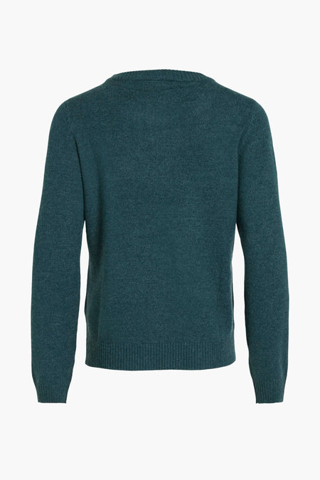 VIRIL O-NECK L/S  KNIT TOP - NOOS
