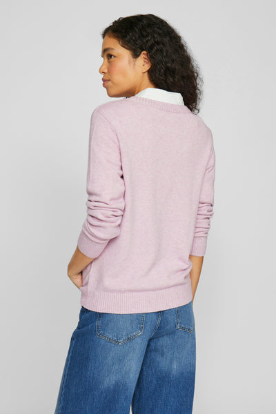 Trui met ronde hals Roze - VILA®