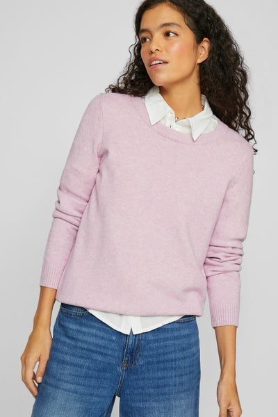 Trui met ronde hals Roze - VILA®