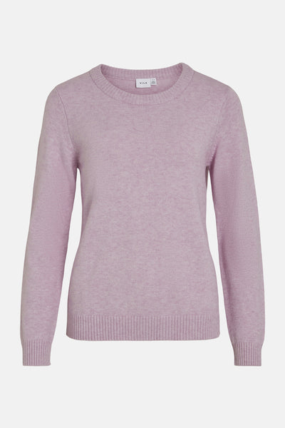 Trui met ronde hals Roze - VILA®