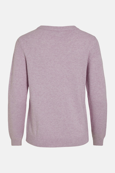 Trui met ronde hals Roze - VILA®