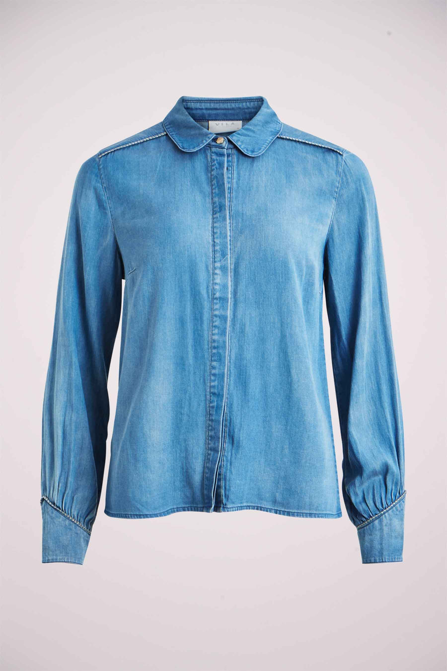 Hemd (korte mouwen) mid blue denim - VILA®