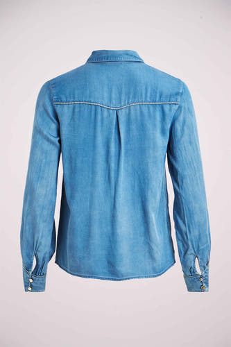 Hemd (korte mouwen) mid blue denim - VILA®