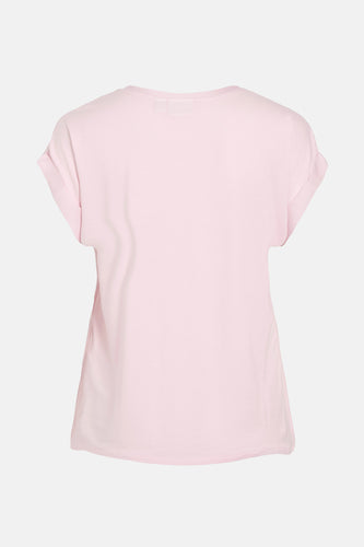 Top uni manche courte rose - VILA® - VILA® - 6