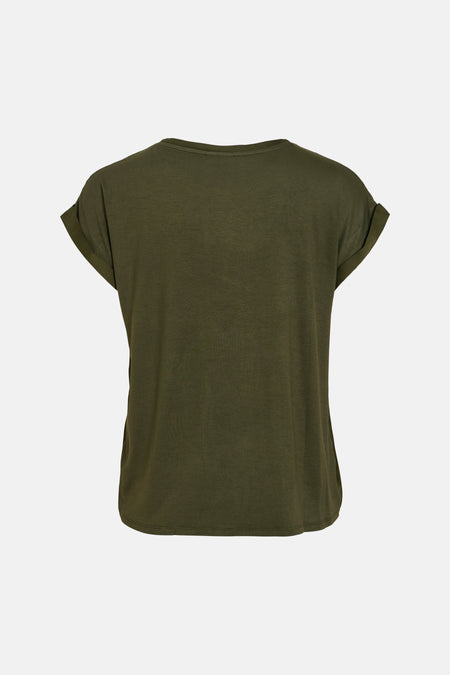 Top uni manche courte vert - VILA®