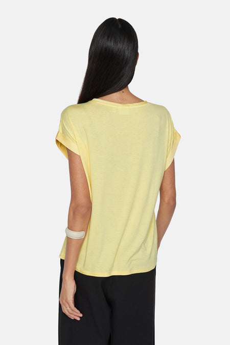 Top (korte mouwen) Geel - VILA®