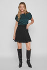 VIELLETTE S/S SATIN TOP - NOOS