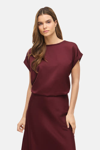 Top uni manche courte rouge - VILA®
