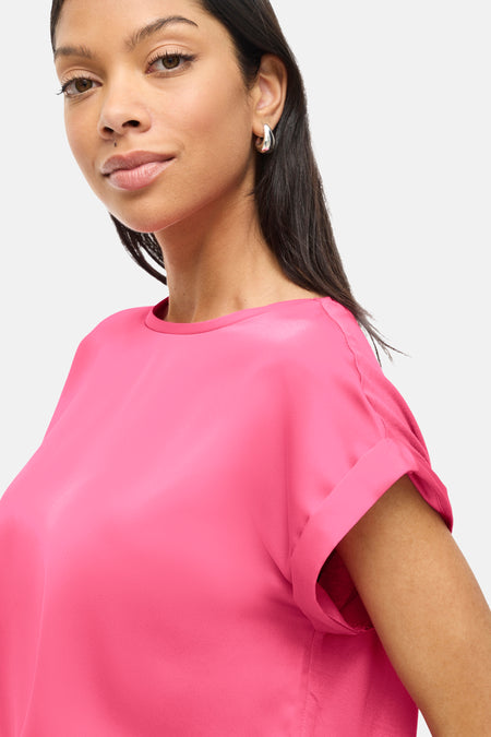 T-shirt met korte mouwen - roze