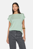 VIELLETTE S/S SATIN TOP - NOOS