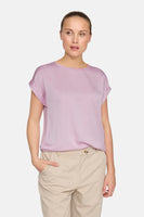 VIELLETTE S/S SATIN TOP - NOOS