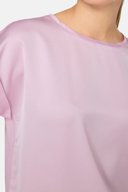 VIELLETTE S/S SATIN TOP - NOOS