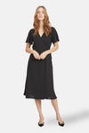 VILOVIE S/S WRAP MIDI DRESS - NOOS