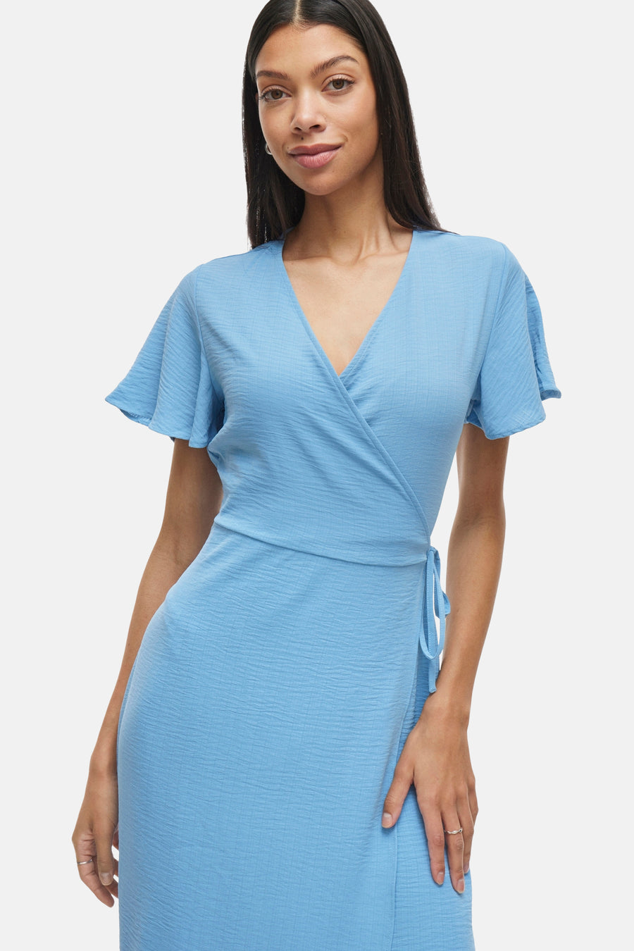 Robe à manches courtes - bleu - VILA® - 4