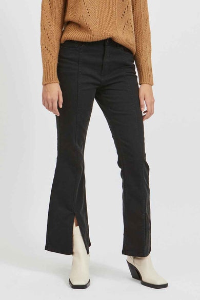 Flared jeans - dark grey denim