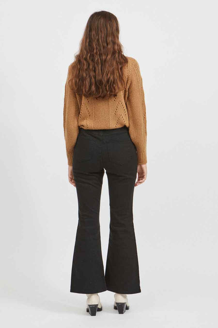 Flared jeans - dark grey denim