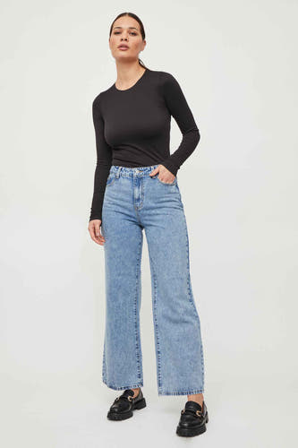 Wide jeans - mid blue denim