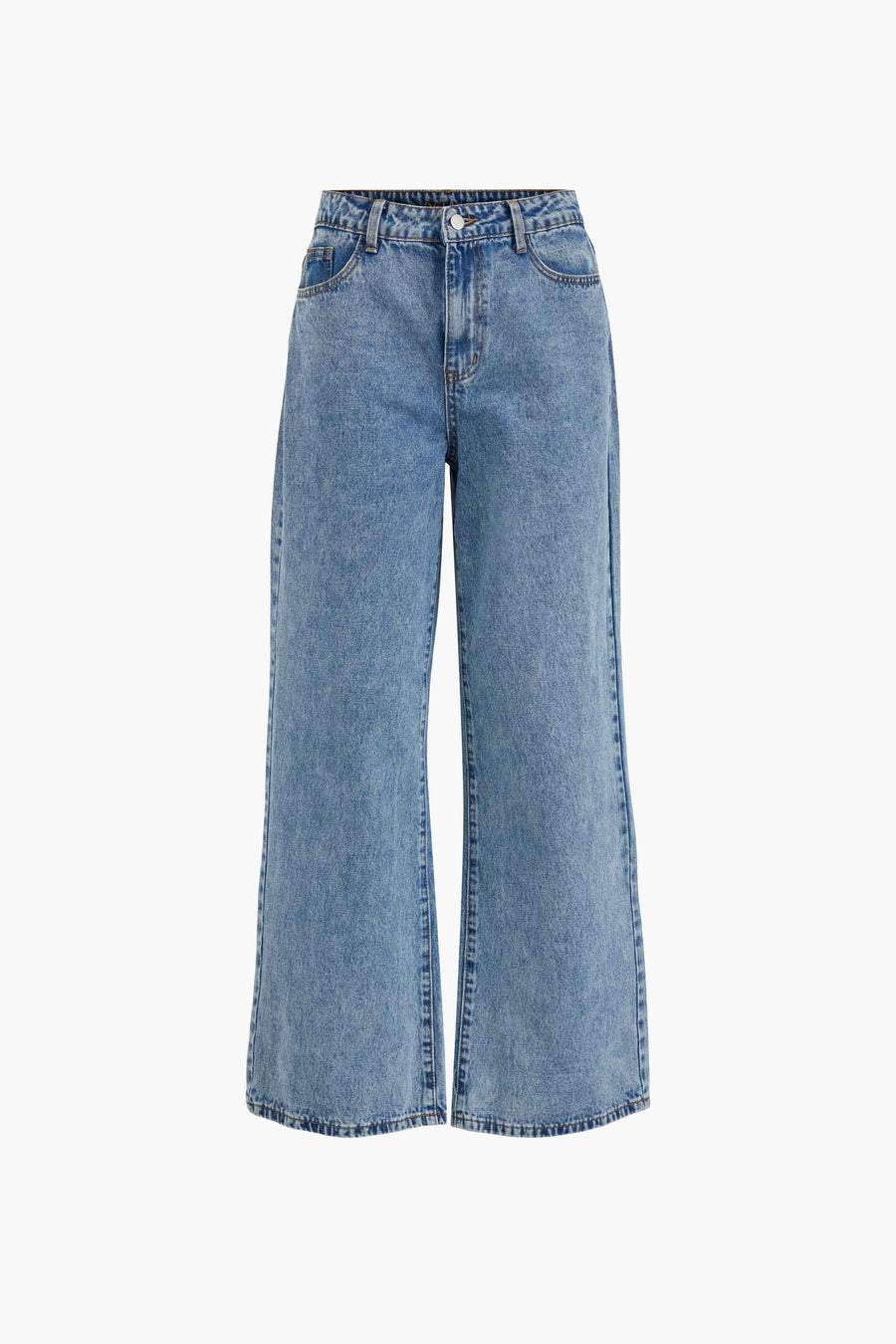 Wide jeans - mid blue denim