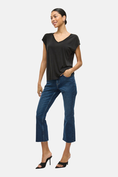 VIMODALA V-NECK S/S TOP - NOOS