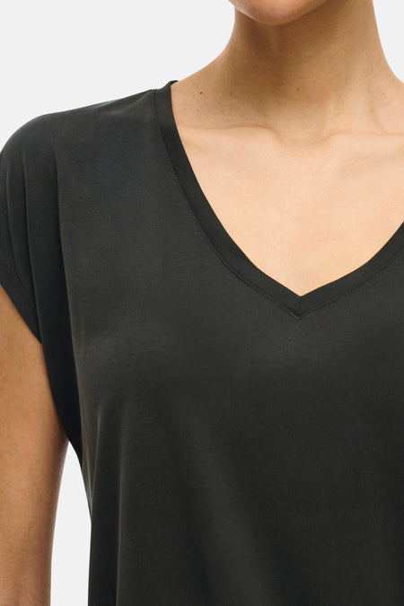 VIMODALA V-NECK S/S TOP - NOOS
