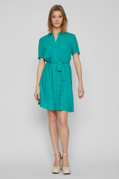 Kleedje met korte mouwen - groen