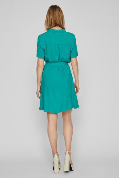 Kleedje met korte mouwen - groen
