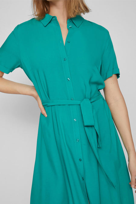 Kleedje met korte mouwen - groen