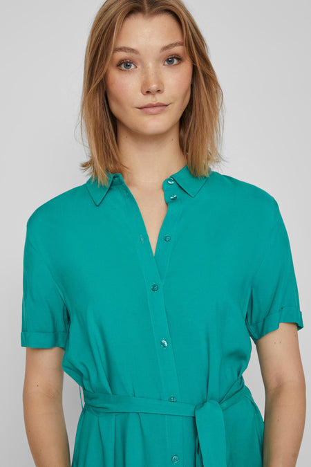 Kleedje met korte mouwen - groen