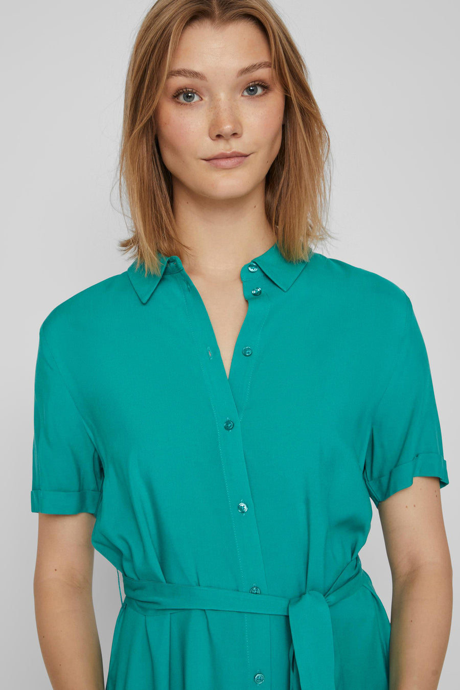 Robe &agrave; manches courtes - vert