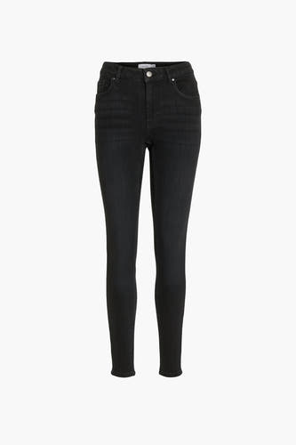 Jean skinny noir de VILA, teinture unie foncée.