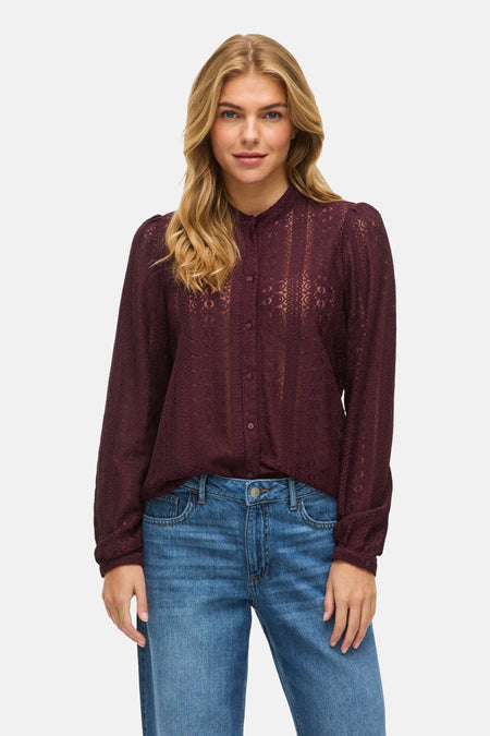 VICHIKKA LACE L/S SHIRT- NOOS