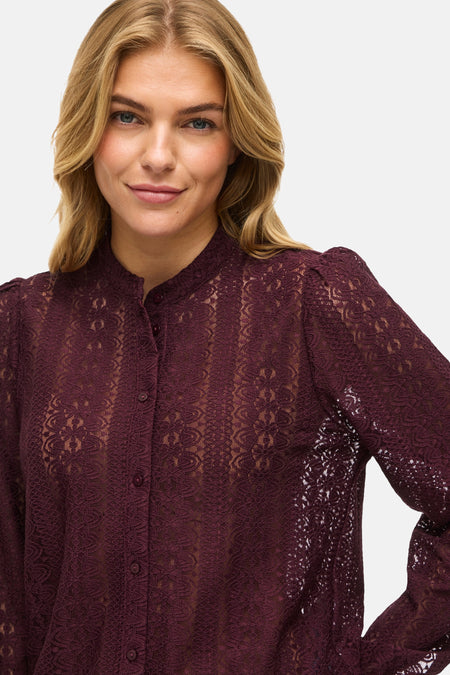 VICHIKKA LACE L/S SHIRT- NOOS