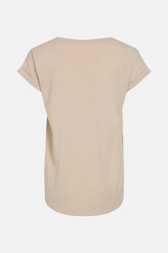 T-shirt met korte mouwen - beige - VILA®