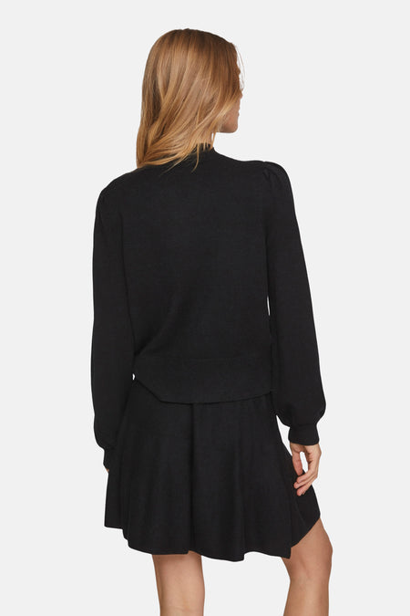 VIRIL TURTLE-NK BALLOON L/S TOP - NOOS