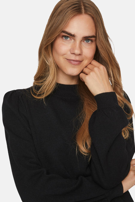 VIRIL TURTLE-NK BALLOON L/S TOP - NOOS