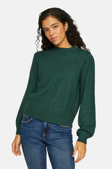 VIRIL TURTLE-NK BALLOON L/S TOP - NOOS