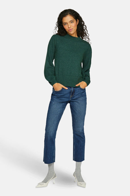 VIRIL TURTLE-NK BALLOON L/S TOP - NOOS