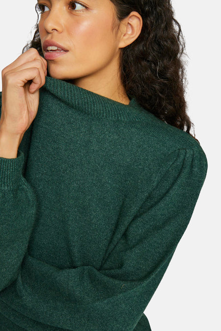 VIRIL TURTLE-NK BALLOON L/S TOP - NOOS